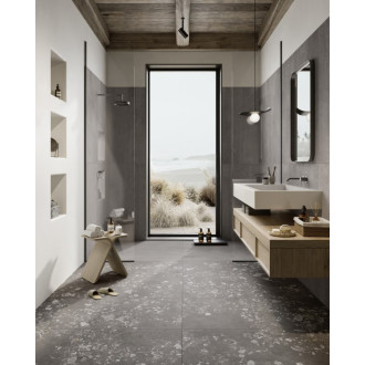 Dlažba Pastorelli Yourself dark grey bubble 60x120 cm mat P012207