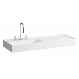 Umývadlo Laufen Kartell By Laufen 120x46 cm otvor pre batériu, bez prepadu H8133320001111