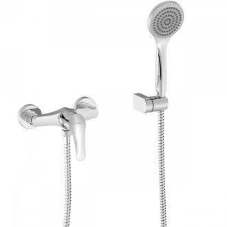 Sprchová batéria Tres Base-Tres Plus so sprchovacím setom 150 mm chróm 21616710