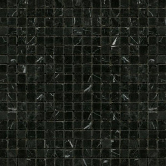 Kamenná mozaika Premium Mosaic Stone čierna 30x30 cm leštená STMOS15BKP