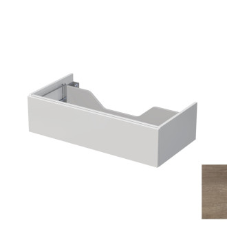 Kúpeľňová skrinka pod dosku s 1 zásuvkou Naturel Ratio 100x26x50 cm dub Nebraska sivý ZB1001Z26PU.32
