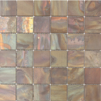 Medená mozaika Premium Mosaic metalická hnedá 30x30 cm mat MOS4848CO