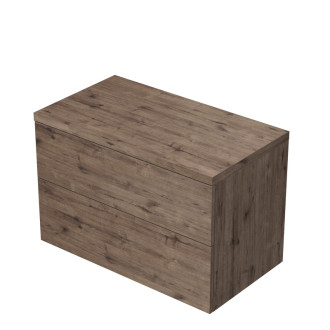 Kúpeľňová skrinka pod umývadlo na dosku Naturel Ratio 90x59, 6x50 cm dub Wellington ND902Z56PU.D370