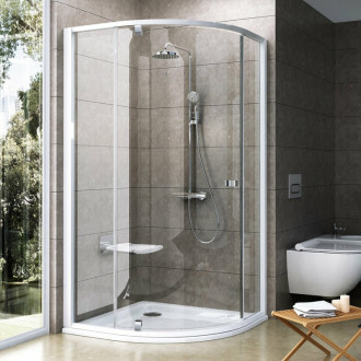 Sprchovací kút štvrťkruh 80x80 cm Ravak Pivot 37644100Z1