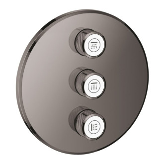 Vaňová batéria Grohe Grohtherm SmartControl bez podomietkového telesa Hard Graphite 29122A00