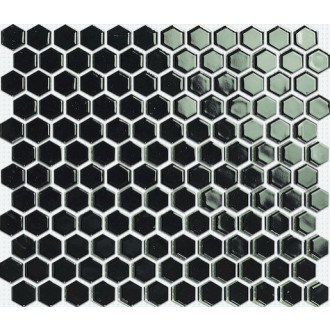Keramická mozaika Premium Mosaic čierna 26x30 cm lesk MOS26BK