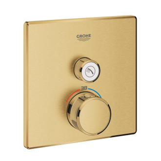 Sprchová batéria Grohe Grohtherm Smartcontrol bez podomietkového telesa kartáčovaný Cool Sunrise 29123GN0