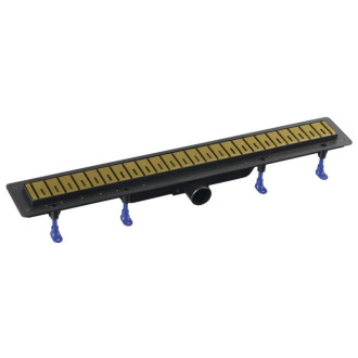 Sprchový žľab Polysan KLAVER 81 cm plast zlatá mat 73731GB