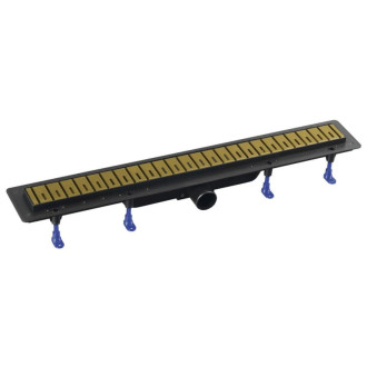 Sprchový žľab Polysan KLAVER 81 cm plast zlatá mat 73731GB