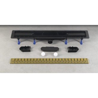 Sprchový žľab Polysan KLAVER 81 cm plast zlatá mat 73731GB