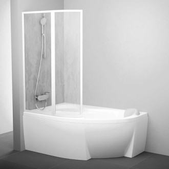 Vaňová zástena Ravak Supernova 160x160 cm biela 76L9010041
