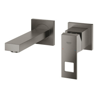 Umývadlová batéria Grohe Eurocube bez podomietkového telesa kartáčovaný Hard Graphite 19895AL0