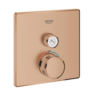 Sprchová batéria Grohe Grohtherm Smartcontrol bez podomietkového telesa kartáčovaný Warm Sunset 29123DL0