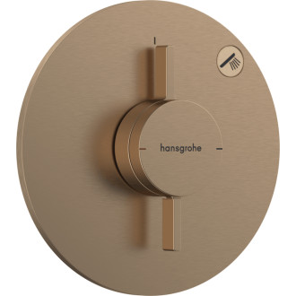 Sprchová batéria Hansgrohe DuoTurn S bez podomietkového telesa kartáčovaný bronz 75618140