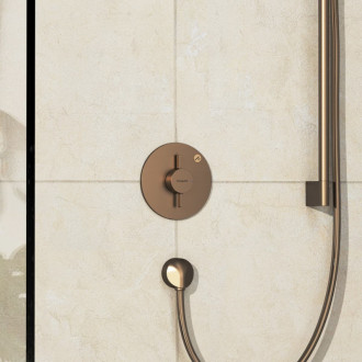 Sprchová batéria Hansgrohe DuoTurn S bez podomietkového telesa kartáčovaný bronz 75618140