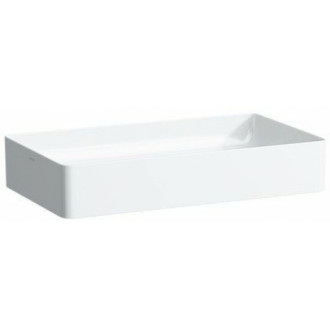 Umývadlo na dosku Laufen Living Square 60x34 cm bez otvoru pre batériu, bez prepadu H8114340001121