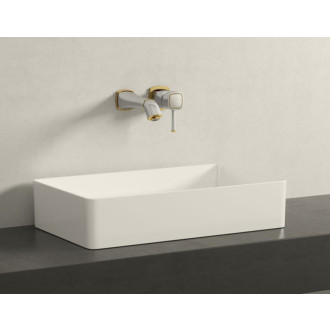Umývadlo na dosku Laufen Living Square 60x34 cm bez otvoru pre batériu, bez prepadu H8114340001121