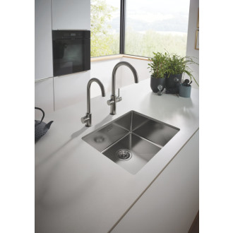 Drezová batéria Grohe Red Mono kartáčovaný Hard Graphite 30085AL1