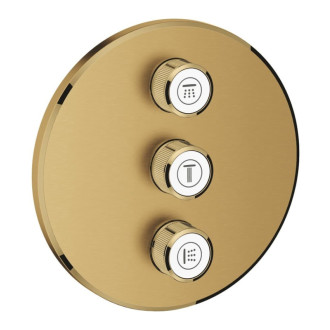 Vaňová batéria Grohe Grohtherm SmartControl bez podomietkového telesa Brushed Cool Sunrise 29122GN0
