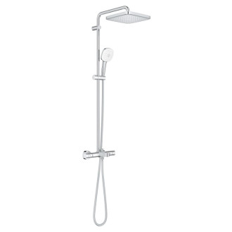 Sprchový systém Grohe Tempesta Cube System s vaňovým termostatom chróm 26975001