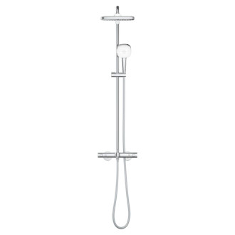 Sprchový systém Grohe Tempesta Cube System s vaňovým termostatom chróm 26975001