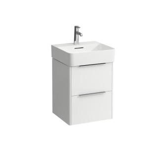 Kúpeľňová skrinka pod umývadlo Laufen Val 43,5x52,5x39 cm biela lesk H4021321102611