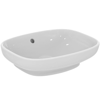 Umývadlo na dosku Ideal Standard I.life B 46,5x38,5 cm bez otvoru pre batériu, s prepadom T509201
