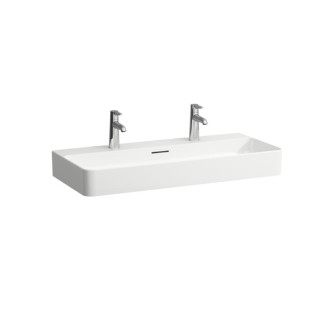 Umývadlo Laufen Val 95x42 cm s dvoma otvormi pre batériu H8102874001071