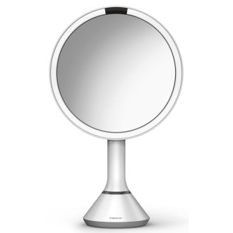 Kozmetické zrkadlo Simplehuman Dual Touch perleťovo biela SHST3054