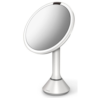 Kozmetické zrkadlo Simplehuman Dual Touch perleťovo biela SHST3054