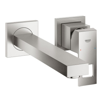 Umývadlová batéria Grohe Eurocube bez podomietkového telesa supersteel 23447DC0