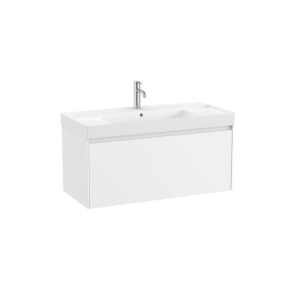 Kúpeľňová skrinka s umývadlom Roca ONA 100x50,5x46 cm biela mat ONA1001ZBM