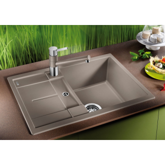 Blanco METRA 45 S Compact 519563 drez s odkvapom, obojstranný aluminium drez vstavaný
