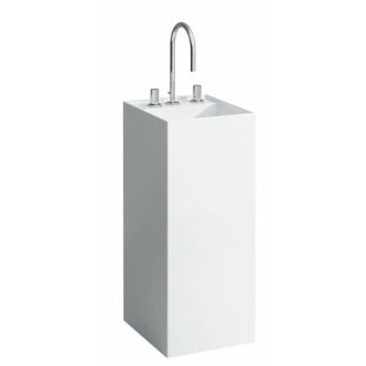 Voľne stojace umývadlo Laufen Kartell By Laufen 37,5x43,5 cm tri otvory pre batériu H8113310001581