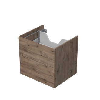 Kúpeľňová skrinka pod dosku s 2 zásuvkami Naturel Ratio 60x56x50 cm dub Wellington ZB602Z56PU.D370