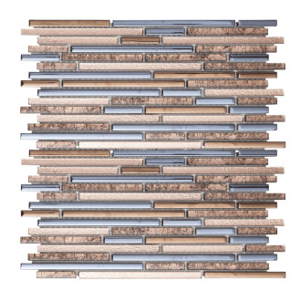 Sklenená mozaika Premium Mosaic bronze 30x30 cm lesk MOSMIXBRONZE
