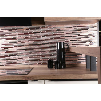 Sklenená mozaika Premium Mosaic bronze 30x30 cm lesk MOSMIXBRONZE