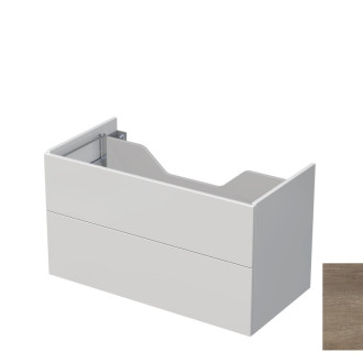 Kúpeľňová skrinka pod dosku s 2 zásuvkami Naturel Ratio 100x56x50 cm dub Nebraska sivý ZB1002Z56PU.32