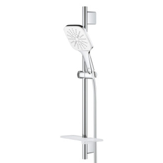 Sprchový set Grohe Rainshower SmartActive Cube na stenu s poličkou mesačná biela 26584LS0