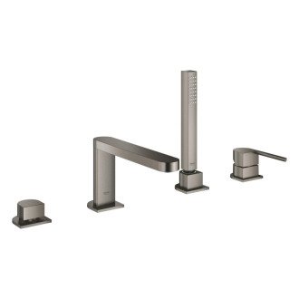 Vaňová batéria Grohe Plus so sprchovým setom kartáčovaný Hard Graphite 29307AL3