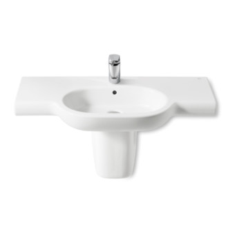 Umývadlo Roca Meridian 100x46 cm otvor pre batériu uprostred A32724B000