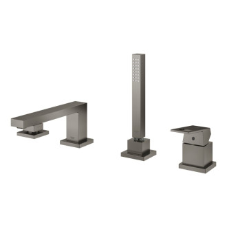 Vaňová batéria Grohe Eurocube so sprchovým setom kartáčovaný Hard Graphite 19897AL1