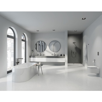 Vaňová batéria Grohe Plus bez podomietkového telesa kartáčovaný Hard Graphite 23846AL3