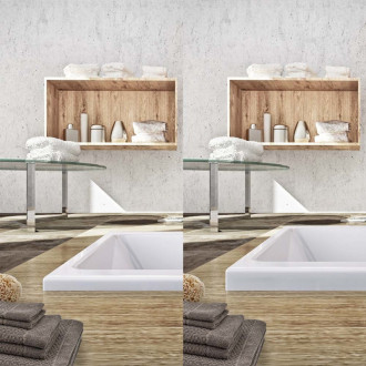 Obdĺžniková vaňa Roth Kubic Neo Slim 160x70 cm akrylát ľavá aj pravá 9310SLM