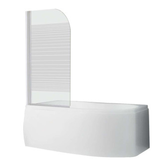 Vaňová zástena Roth Screen 130x75 cm biela 4000222