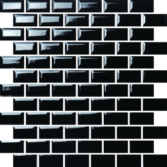 Keramická mozaika Premium Mosaic čierna 30x30 cm lesk MOS2348BK