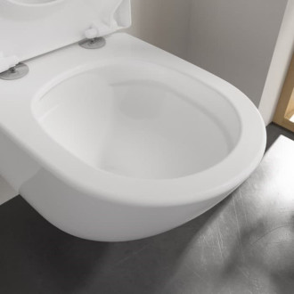 Villeroy &amp; Boch toaleta Subway 3.0, bez okraja, nástenná, s TwistFlush, White Alpin CeramicPlus; 4670T0R1