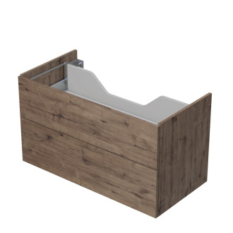 Kúpeľňová skrinka pod dosku s 2 zásuvkami Naturel Ratio 100x56x50 cm dub Wellington ZB1002Z56PU.D370