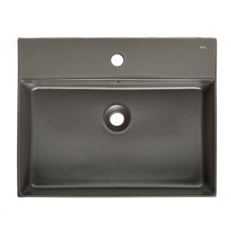 Nábytkové umývadlo Roca Inspira 60x49 cm Onix mat otvor pre batériu uprostred A32752C640