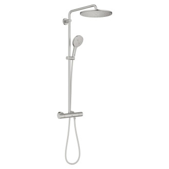 Sprchový systém Grohe Rainshower s termostatickou batériou Supersteel 26836DC0